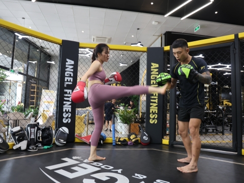 Khu tập kick boxing